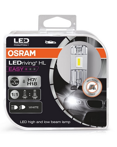 Ampoules Moto OSRAM Ampoule OSRAM LEDriving HL Easy H7/H18