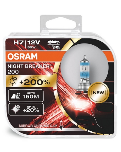 Ampoules Moto OSRAM Ampoule OSRAM Night Breaker 200 H7 55W - X1