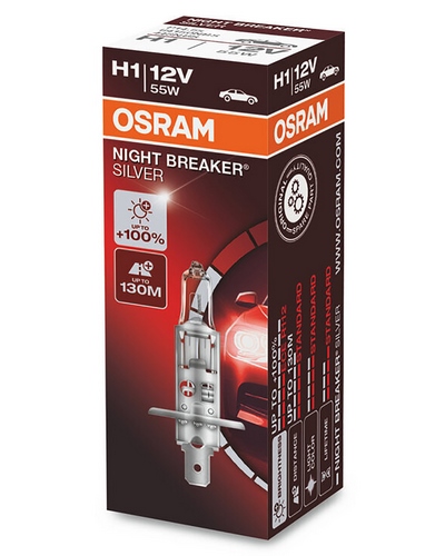 Ampoules Moto OSRAM Ampoule OSRAM Night Breaker Silver H1 12V /55W - X1