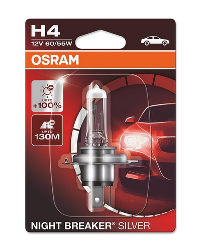 Ampoules Moto OSRAM Ampoule OSRAM Night Breaker Silver H4 12V/60/55 - X1