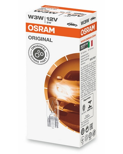 Ampoules Moto OSRAM Ampoule OSRAM Original Line W3W 12V 3W - x10