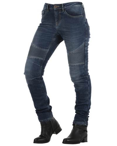 Jeans Moto OVERLAP Imola lady CE bleu smalt