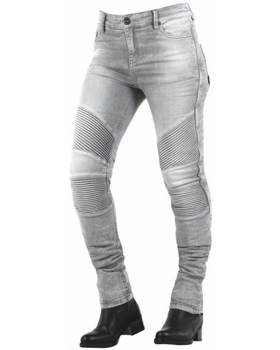 Jeans Moto OVERLAP Stradale lady CE gris