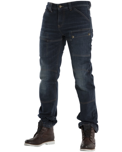 Jeans Moto OVERLAP Sturgis CE bleu dirt