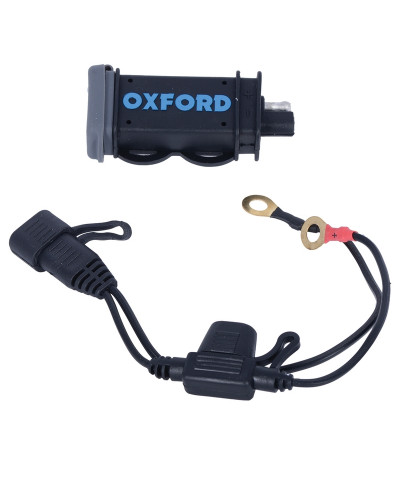 OXFORD               Chargeur USB OXFORD USB 2.1amp. Connection sur batterie 
