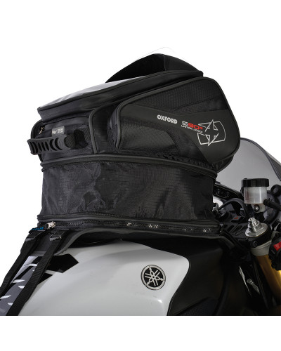 Top Case et Valise Moto Sans Platine OXFORD Sacoche de réservoir OXFORD S30 noir 30L