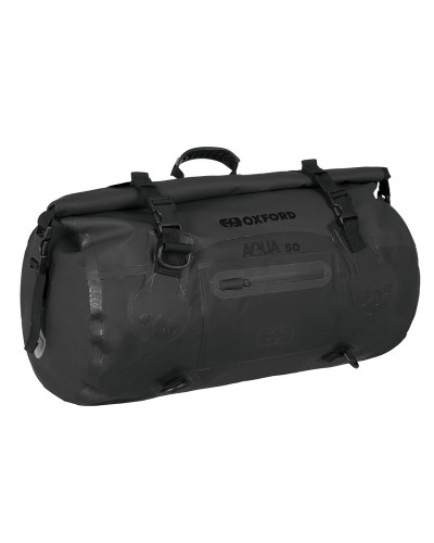 Top Case et Valise Moto Sans Platine OXFORD Sacoche OXFORD Aqua T-50 Roll Bag noir 50L