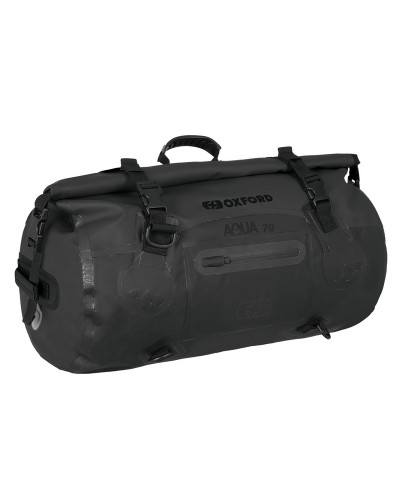 Top Case et Valise Moto Sans Platine OXFORD Sacoche OXFORD Aqua T-70 Roll Bag noir 70L