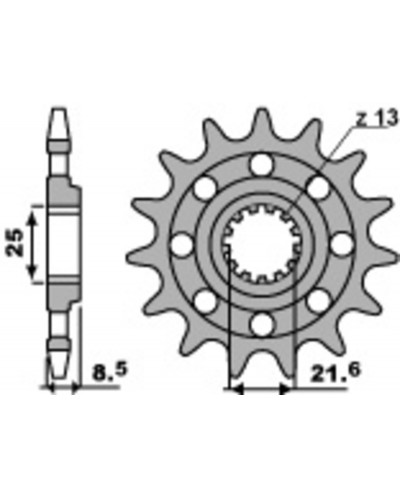 Pignon Moto PBR Pignon PBR acier standard 2179 - 520