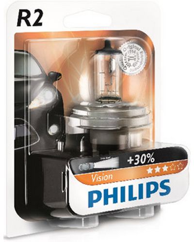 Ampoules Moto Philips Ampoule Feux De Route R2- Visio 12v45/40w - Satisfait  Ou Remboursé 
