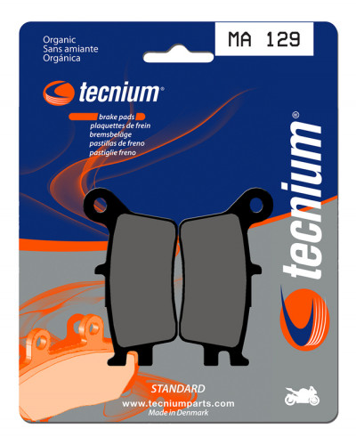 Plaquettes Freins  Plaquettes de frein TECNIUM MA129 organique