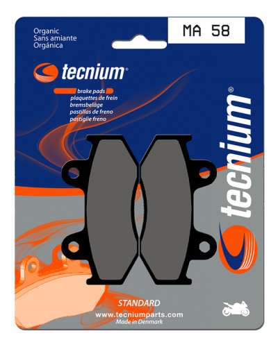 Plaquettes Freins  Plaquettes de frein TECNIUM MA58 organique