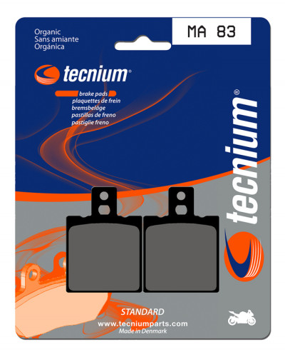 Plaquettes Freins  Plaquettes de frein TECNIUM MA83 organique