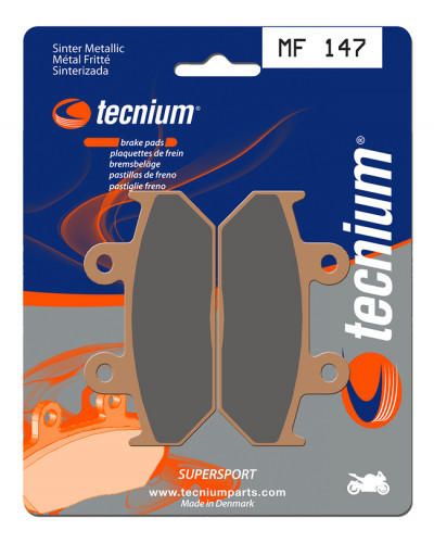 Plaquettes Freins  Plaquettes de frein TECNIUM MF147 métal fritté