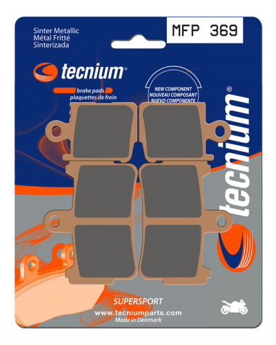 Plaquettes Freins  Plaquettes de frein TECNIUM MFP369 métal fritté