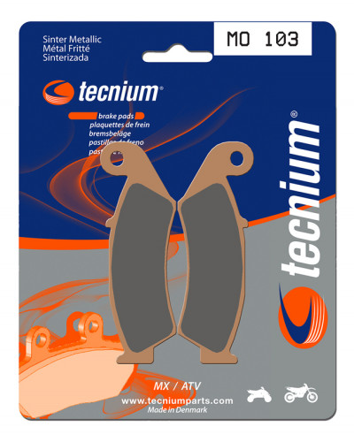 Plaquettes Freins  Plaquettes de frein TECNIUM MO103 métal fritté