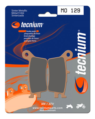 Plaquettes Freins  Plaquettes de frein TECNIUM MO129 métal fritté