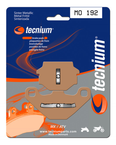 Plaquettes Freins  Plaquettes de frein TECNIUM MO192 métal fritté