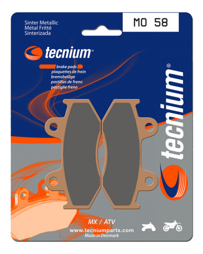 Plaquettes Freins  Plaquettes de frein TECNIUM MO58 métal fritté