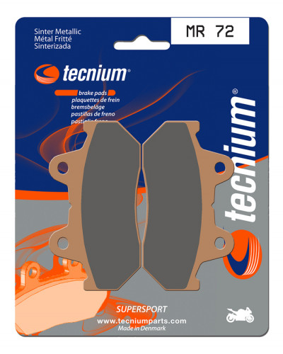 Plaquettes Freins  Plaquettes de frein TECNIUM MR72 métal fritté
