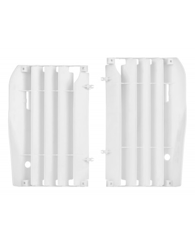 Protection Radiateur Moto POLISPORT Cache radiateur POLISPORT blanc Honda CRF250R