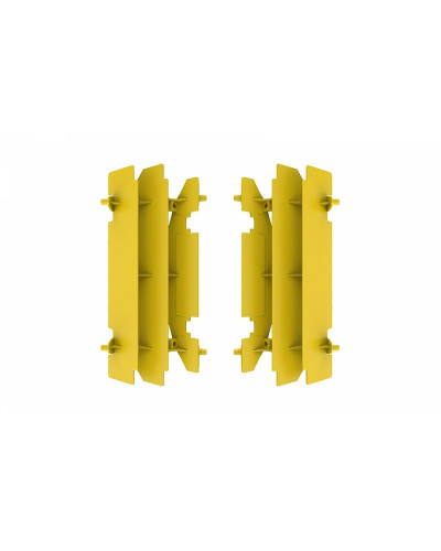 Protection Radiateur Moto POLISPORT Cache radiateur POLISPORT jaune Suzuki