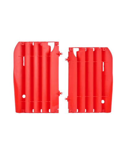 Protection Radiateur Moto POLISPORT Cache radiateur POLISPORT rouge Honda CR125R/250R