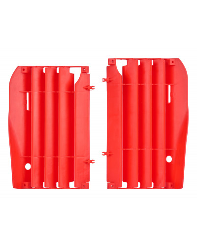 Protection Radiateur Moto POLISPORT Cache radiateur POLISPORT rouge Honda CRF250R