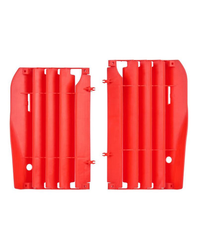 Protection Radiateur Moto POLISPORT Cache radiateur POLISPORT rouge Honda CRF250R