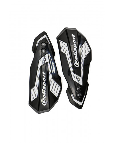 Protège Main Moto Spécifique POLISPORT HANDGUARDS MX FLOW BK/WH Protège Main Moto Spécifique POLISPORT HANDGUARDS MX FLOW BK/WH