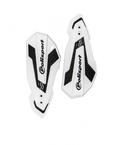 Protège Main Moto Spécifique POLISPORT HANDGUARDS MX FLOW WH/BK Protège Main Moto Spécifique POLISPORT HANDGUARDS MX FLOW WH/BK