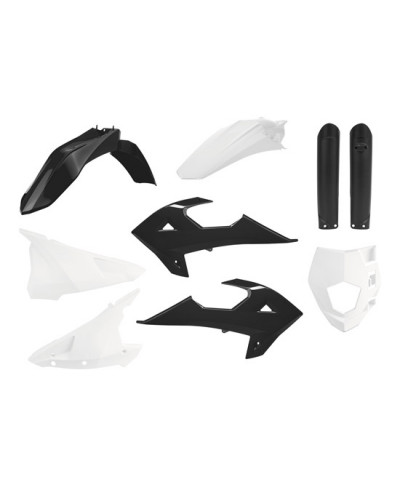 Kit Plastique Moto POLISPORT Kit complet Gas EC/EC>E/EC>F(18>20) MR250/300(21>22) BLANC