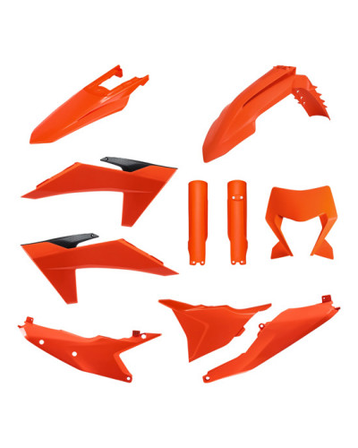 Kit Plastique Moto POLISPORT Kit complet KTM EXC/EXC-F/XC-W/XC-FW(24>) ORANGE