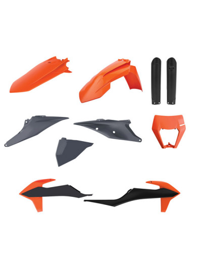 Kit Plastique Moto POLISPORT Kit complet KTM EXC/EXC>F (20>23) OEM 21 OEM
