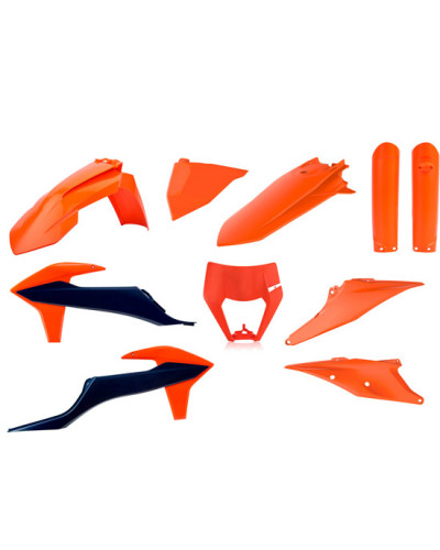 Kit Plastique Moto POLISPORT Kit complet KTM EXC/EXC>F (20>23) OEM 22 OEM