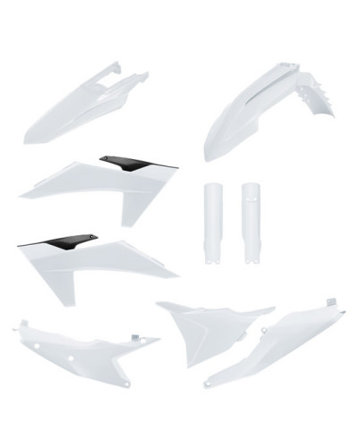Kit Plastique Moto POLISPORT Kit complet KTM EXC-F/XC-W/XC-FW(24>) BLANC