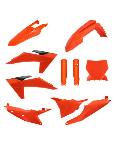 Kit Plastique Moto POLISPORT Kit complet KTM SX/SX-F/XC/XC-F(23>24) ORANGE