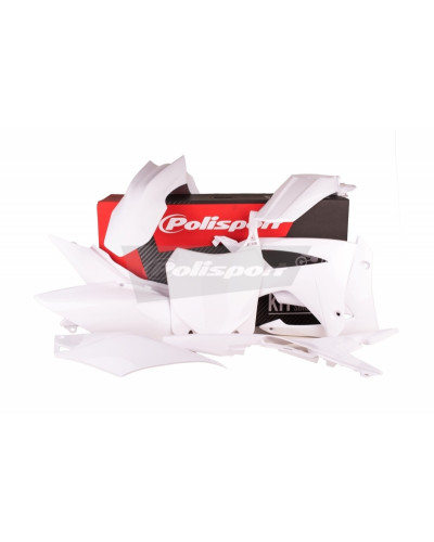 Kit Plastique Moto POLISPORT Kit plastique POLISPORT blanc Honda CRF250F/CRF450F