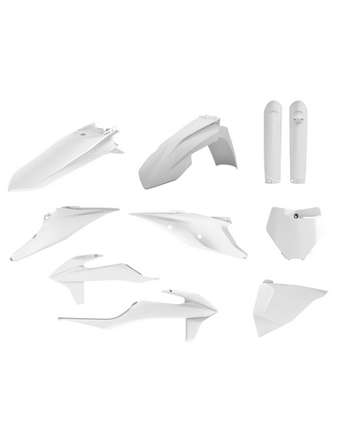 Kit Plastique Moto POLISPORT Kit plastique POLISPORT blanc - KTM SX/SX-F