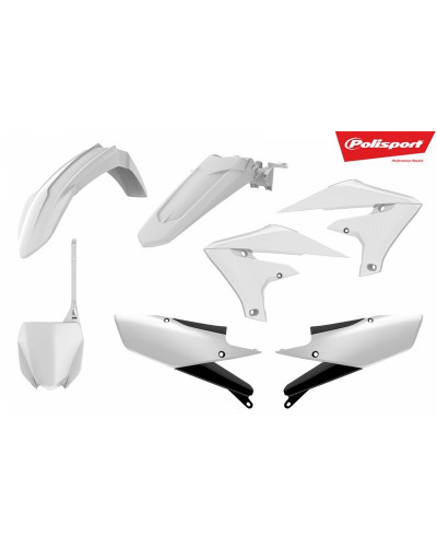 Kit Plastique Moto POLISPORT Kit plastique POLISPORT blanc Yamaha YZ450F