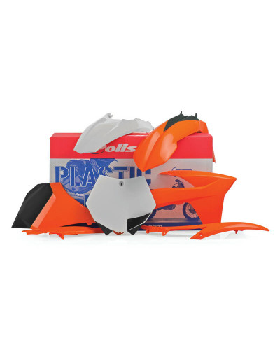 Kit Plastique Moto POLISPORT Kit plastique POLISPORT couleur origine KTM