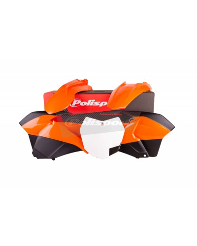 Kit Plastique Moto POLISPORT Kit plastique POLISPORT couleur origine KTM