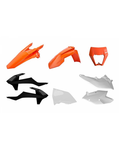 Kit Plastique Moto POLISPORT Kit plastique POLISPORT Enduro couleur origine (2018) KTM EXC/EXC-F