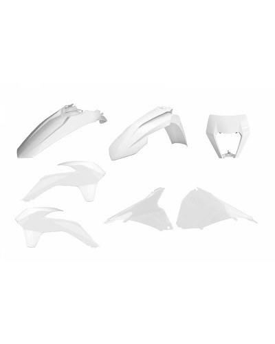 Kit Plastique Moto POLISPORT Kit plastique POLISPORT Enduro Restyle blanc KTM EXC/EXC-F