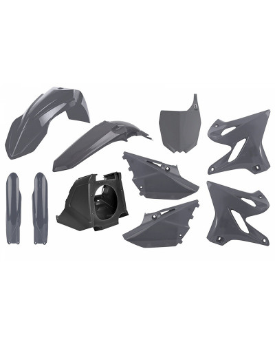 Kit Plastique Moto POLISPORT Kit plastique POLISPORT MX Restyle gris nardo Yamaha YZ125/250