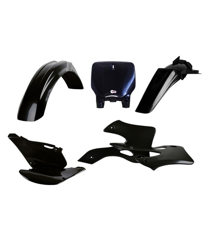 Kit Plastique Moto POLISPORT Kit plastique POLISPORT noir - Kawasaki KX 125/250