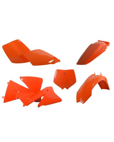 Kit Plastique Moto POLISPORT Kit plastique POLISPORT orange - KTM EXC/EXC-F