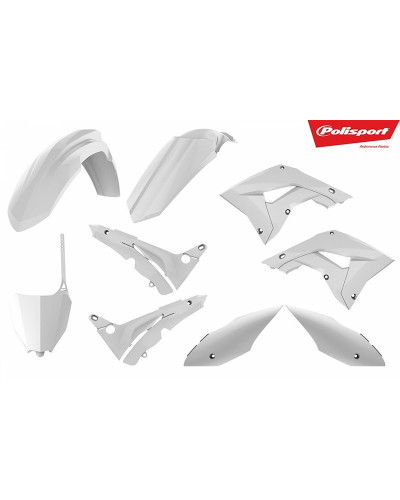 Kit Plastique Moto POLISPORT Kit plastiques POLISPORT blanc Honda CR125/250R