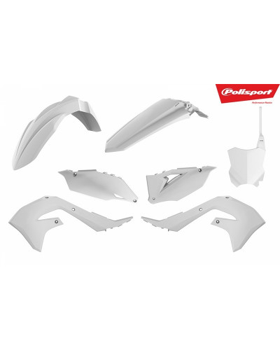 Kit Plastique Moto POLISPORT Kit plastiques POLISPORT blanc