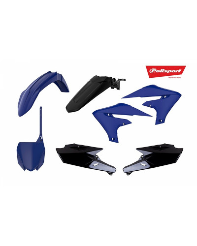 Kit Plastique Moto POLISPORT Kit plastiques POLISPORT bleu/noir Yamaha YZ250/450F